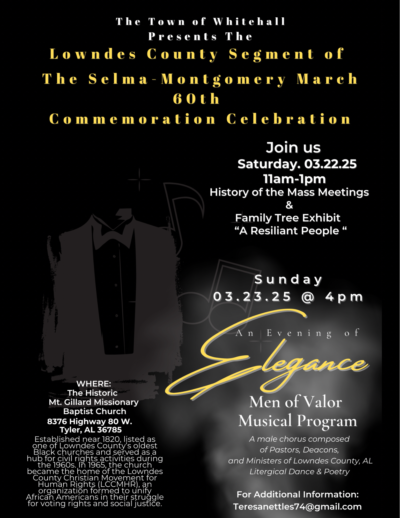 An Evening of Elegance Men of Valor Musical Program